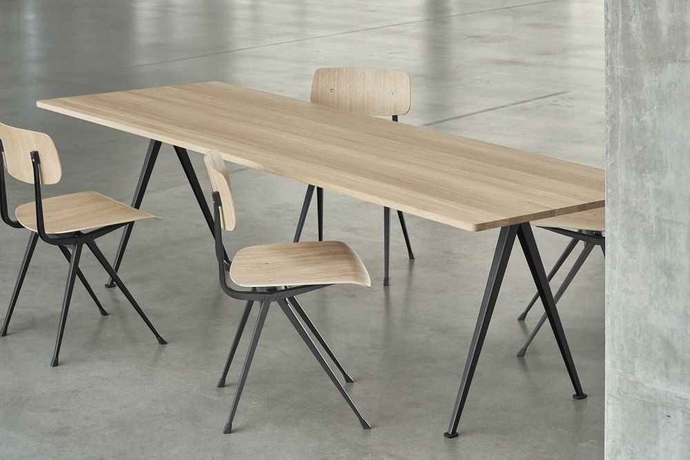 Pyramid Table 02 Dining table Hay Oak smoked beige L 190 x D